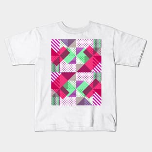 Geometric Polka Dots Petit Pois Neon Kids T-Shirt